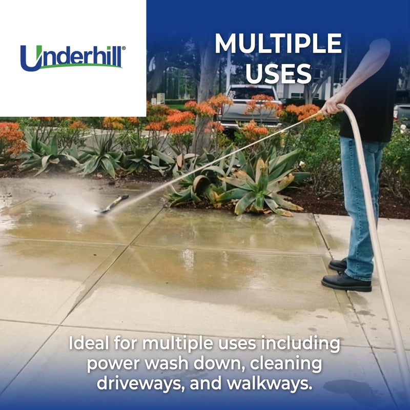Underhill PowerBlast Super Sweeper 6-Inch Garden Water Hose Nozzle, Sprayer, Jet, 7 GPM 80 PSI, 3/4-Inch Thread Inlet, Heavy-Duty Adjustable, SN6-75 - Image 4